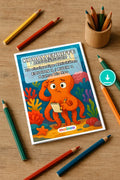 Korallenriffe Aktivitätsbuch 20 Rätsel- und Aktivitätsseiten PDF Downl – Mockup-Ansicht