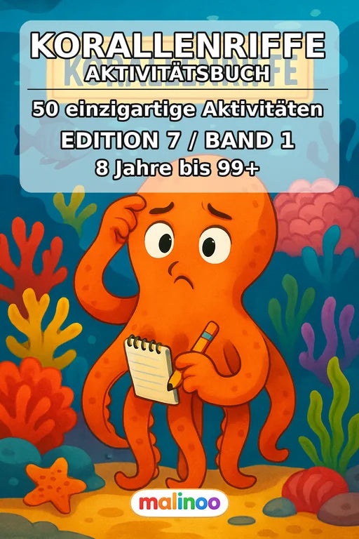 Korallenriffe Aktivitätsbuch 50 Rätsel- und Aktivitätsseiten PDF Downl – Cover