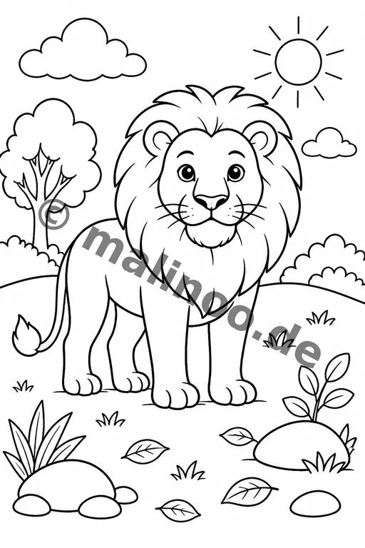 Löwen Aktivitätsbuch 50 Rätsel- und Aktivitätsseiten PDF Download – Vorschaubild 1