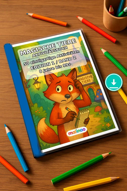 Magische Tiere Aktivitätsbuch 50 Rätsel- und – Mockup-Ansicht