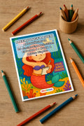 Meerjungfrauen Aktivitätsbuch 20 Rätsel- und Aktivitätsseiten gedruckt – Mockup-Ansicht
