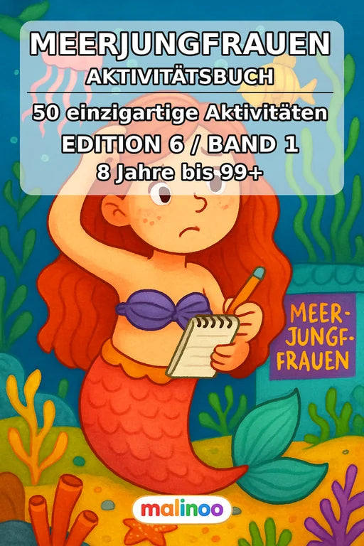 Meerjungfrauen Aktivitätsbuch 50 Rätsel- und Aktivitätsseiten PDF Down – Cover