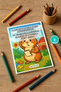 Meerschweinchen Aktivitätsbuch 20 Rätsel- und Aktivitätsseiten PDF Dow – Mockup-Ansicht