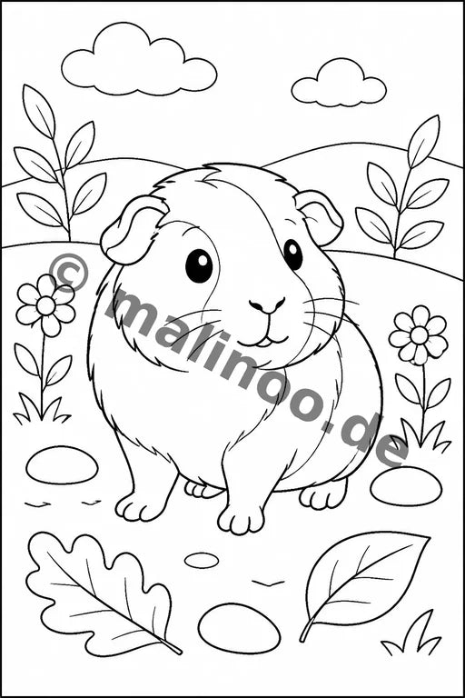Meerschweinchen Aktivitätsbuch 20 Rätsel- und Aktivitätsseiten PDF Dow – Vorschaubild 1