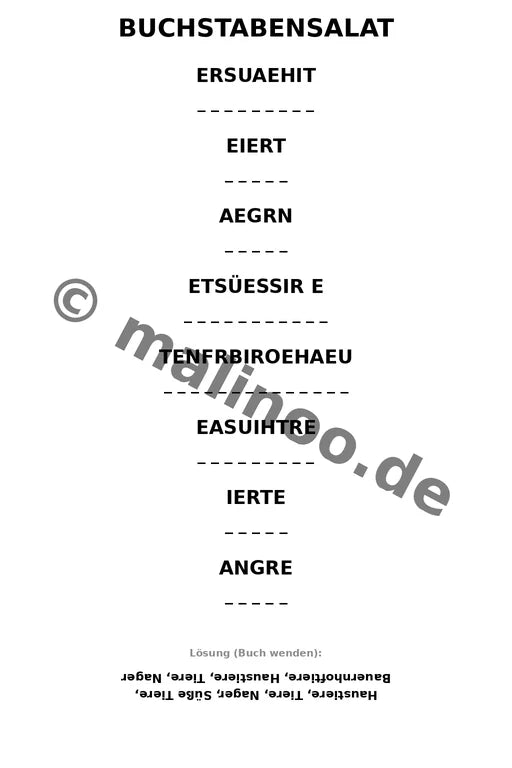 Meerschweinchen Aktivitätsbuch 20 Rätsel- und Aktivitätsseiten gedruck – Vorschaubild 9