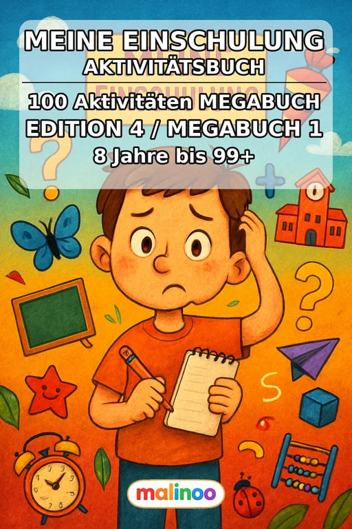 Meine Einschulung Aktivitätsbuch 100 Rätsel- und – Cover