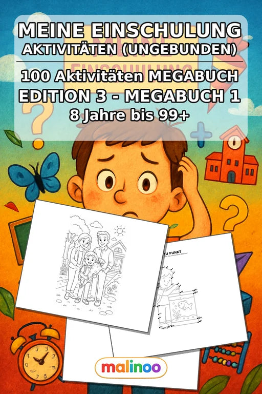 Meine Einschulung Aktivitätsbuch 100 Rätsel- und – Cover