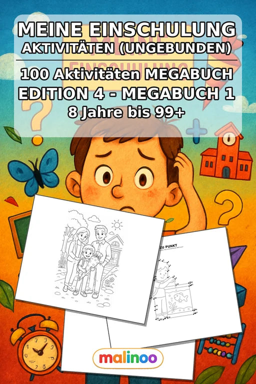 Meine Einschulung Aktivitätsbuch 100 Rätsel- und – Cover