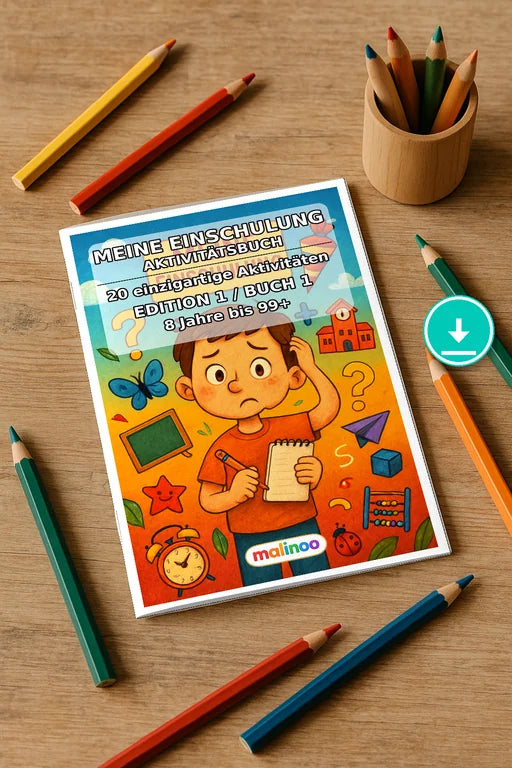 Meine Einschulung Aktivitätsbuch 20 Rätsel- und – Mockup-Ansicht