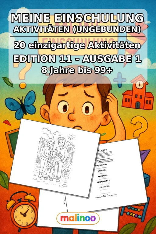 Meine Einschulung Aktivitätsbuch 20 Rätsel- und – Cover