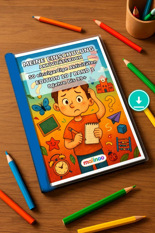 Meine Einschulung Aktivitätsbuch 50 Rätsel- und – Mockup-Ansicht