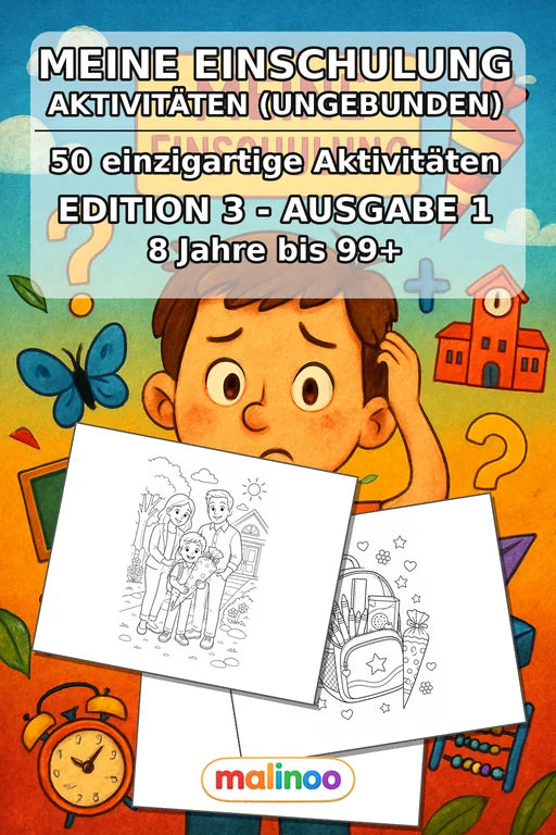 Meine Einschulung Aktivitätsbuch 50 Rätsel- und – Cover