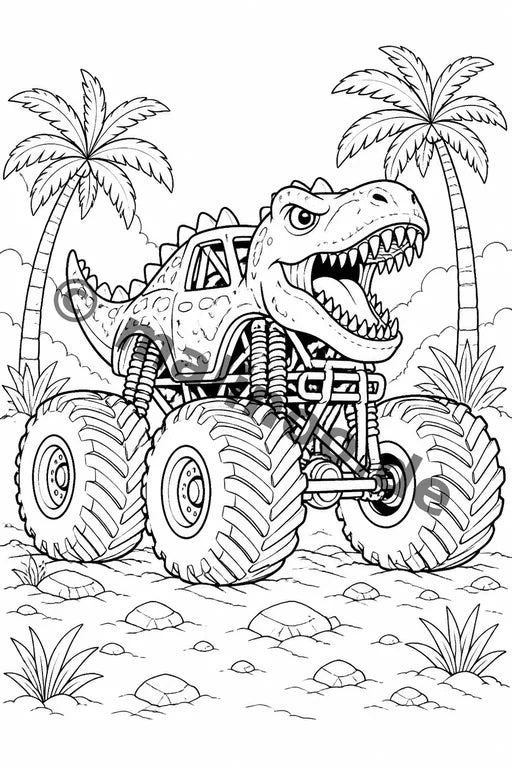 Monster Trucks Aktivitätsbuch 20 Rätsel- und Aktivitätsseiten gedruckt – Vorschaubild 4