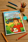 Motorräder Aktivitätsbuch 100 Rätsel- und Aktivitätsseiten PDF Downloa – Mockup-Ansicht