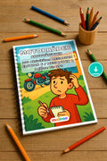 Motorräder Aktivitätsbuch 100 Rätsel- und Aktivitätsseiten PDF Downloa – Mockup-Ansicht