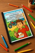 Motorräder Aktivitätsbuch 100 Rätsel- und Aktivitätsseiten gedruckt+ge – Mockup-Ansicht