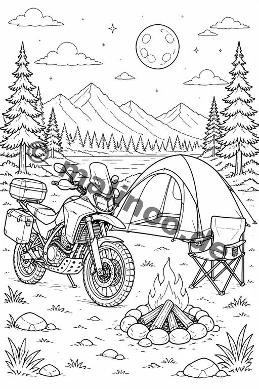 Motorräder Aktivitätsbuch 50 Rätsel- und Aktivitätsseiten gedruckt+los – Vorschaubild 4