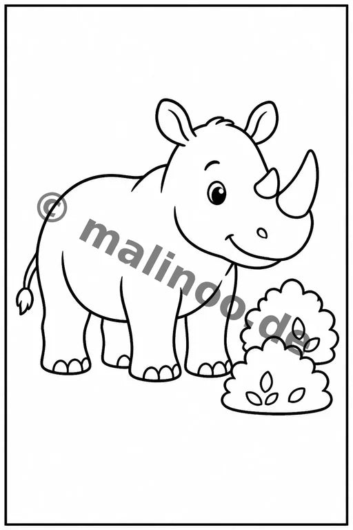 Nashörner Aktivitätsbuch 50 Rätsel- und Aktivitätsseiten PDF Download – Vorschaubild 2