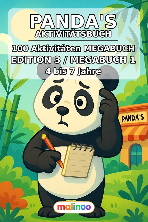 Panda's Aktivitätsbuch 100 Rätsel- und Aktivitätsseiten PDF Download – Cover