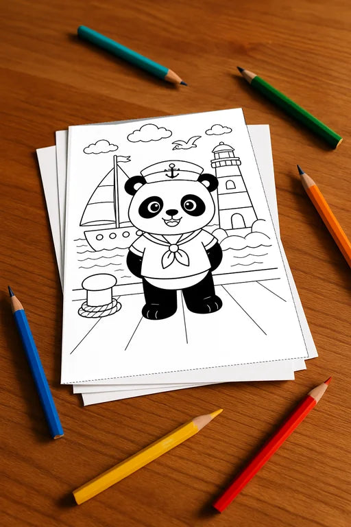 Panda's Aktivitätsbuch 100 Rätsel- und Aktivitätsseiten gedruckt+lose – Mockup-Ansicht