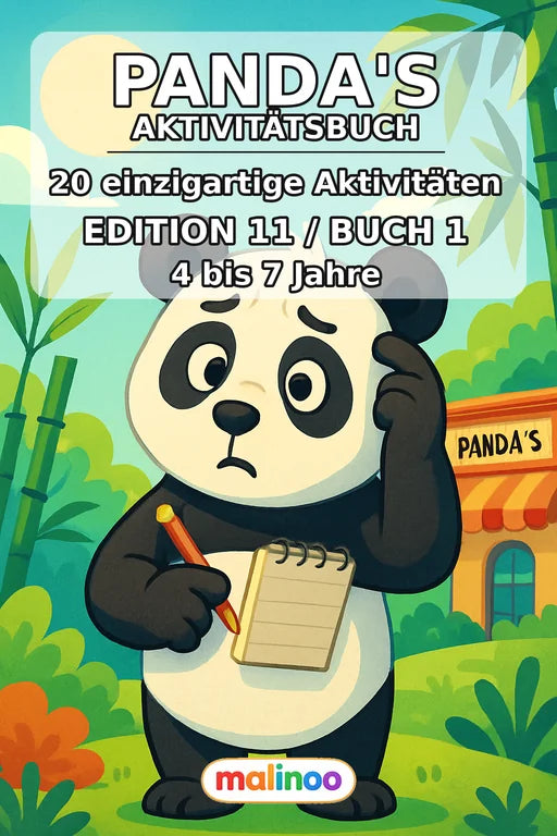 Panda's Aktivitätsbuch 20 Rätsel- und Aktivitätsseiten PDF Download – Cover