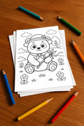 Panda's Aktivitätsbuch 20 Rätsel- und Aktivitätsseiten gedruckt+lose – Mockup-Ansicht