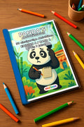 Panda's Aktivitätsbuch 50 Rätsel- und Aktivitätsseiten gedruckt+gebund – Mockup-Ansicht