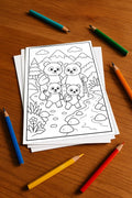 Panda's Aktivitätsbuch 50 Rätsel- und Aktivitätsseiten gedruckt+lose – Mockup-Ansicht