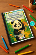 Pandas Aktivitätsbuch 100 Rätsel- und Aktivitätsseiten PDF – Mockup-Ansicht