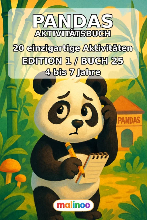 Pandas Aktivitätsbuch 20 Rätsel- und Aktivitätsseiten PDF – Cover