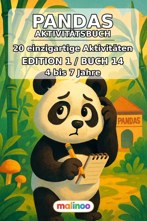 Pandas Aktivitätsbuch 20 Rätsel- und Aktivitätsseiten PDF – Cover