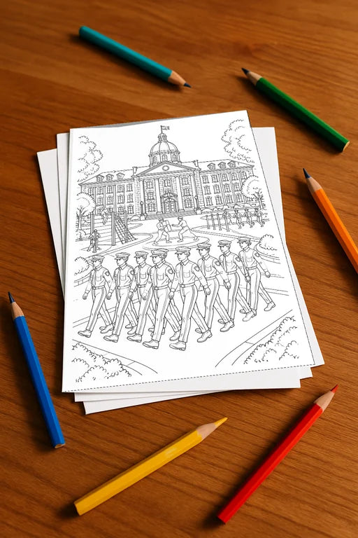 Polizei Aktivitätsbuch 20 Rätsel- und Aktivitätsseiten gedruckt+lose – Mockup-Ansicht