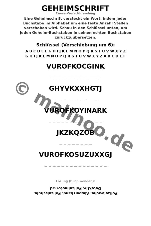 Polizei Aktivitätsbuch 20 Rätsel- und Aktivitätsseiten gedruckt+lose – Vorschaubild 6