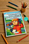 Rennwagen Aktivitätsbuch 100 Rätsel- und Aktivitätsseiten PDF Download – Mockup-Ansicht
