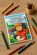 Rennwagen Aktivitätsbuch 20 Rätsel- und Aktivitätsseiten gedruckt+gebu – Mockup-Ansicht