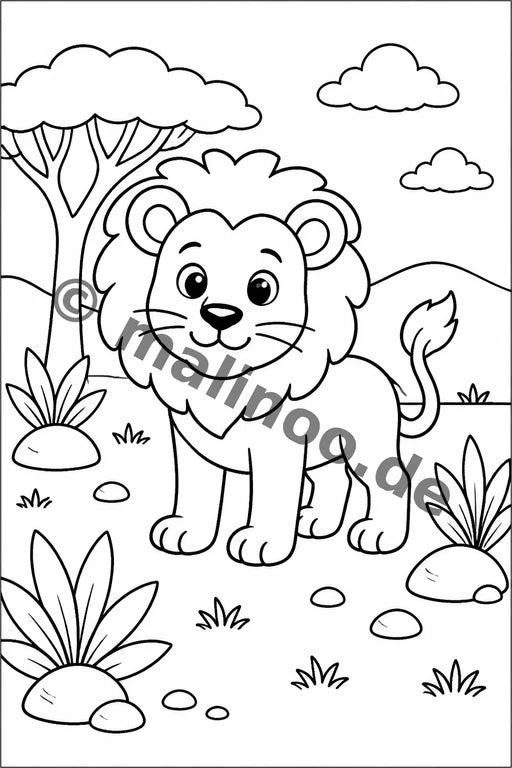 Safari-Tiere Aktivitätsbuch 20 Rätsel- und Aktivitätsseiten PDF Downlo – Vorschaubild 1