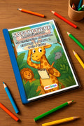 Safari-Tiere Aktivitätsbuch 50 Rätsel- und Aktivitätsseiten gedruckt+g – Mockup-Ansicht