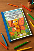 Schmetterlinge Aktivitätsbuch 50 Rätsel- und Aktivitätsseiten gedruckt – Mockup-Ansicht