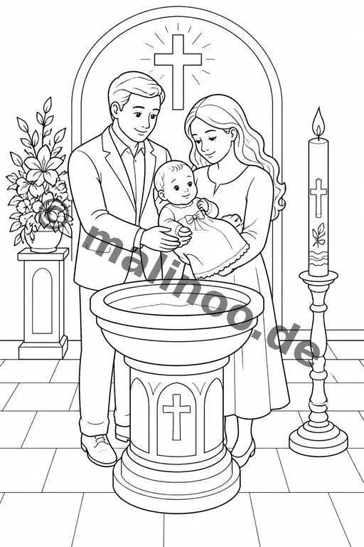 Taufe Aktivitätsbuch 20 Rätsel- und Aktivitätsseiten gedruckt+lose – Vorschaubild 1