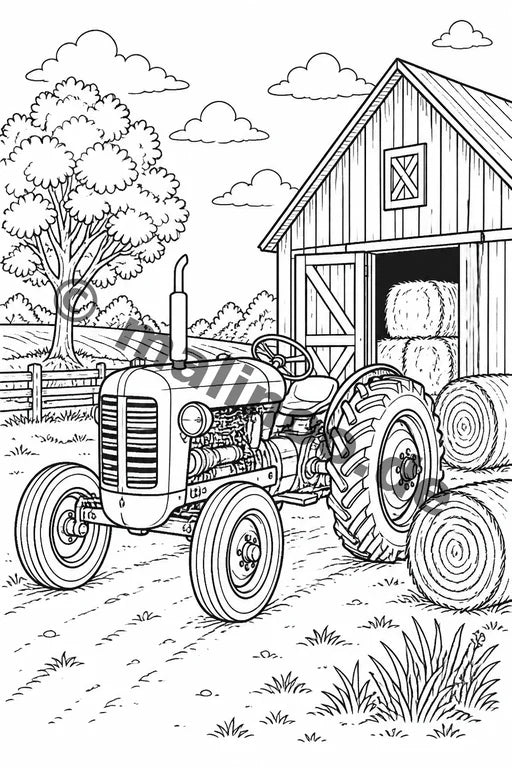 Tractors Activity Aktivitätsbuch 100 Rätsel- und Aktivitätsseiten PDF  – Vorschaubild 1