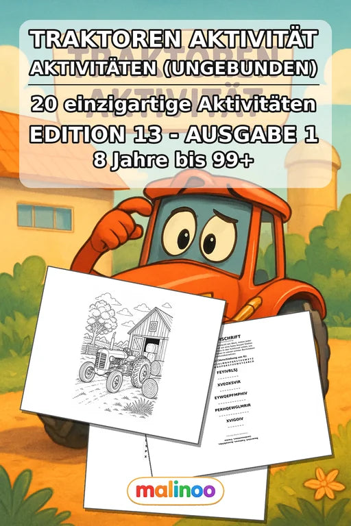 Tractors Activity Aktivitätsbuch 20 Rätsel- und Aktivitätsseiten gedru – Cover