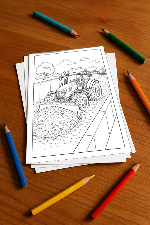 Tractors Activity Aktivitätsbuch 20 Rätsel- und Aktivitätsseiten gedru – Mockup-Ansicht