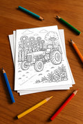 Tractors Activity Aktivitätsbuch 20 Rätsel- und Aktivitätsseiten gedru – Mockup-Ansicht