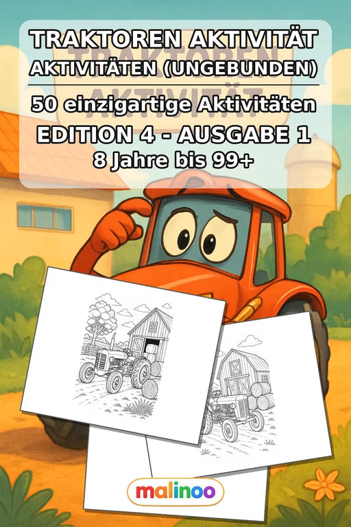 Tractors Activity Aktivitätsbuch 50 Rätsel- und Aktivitätsseiten gedru – Cover