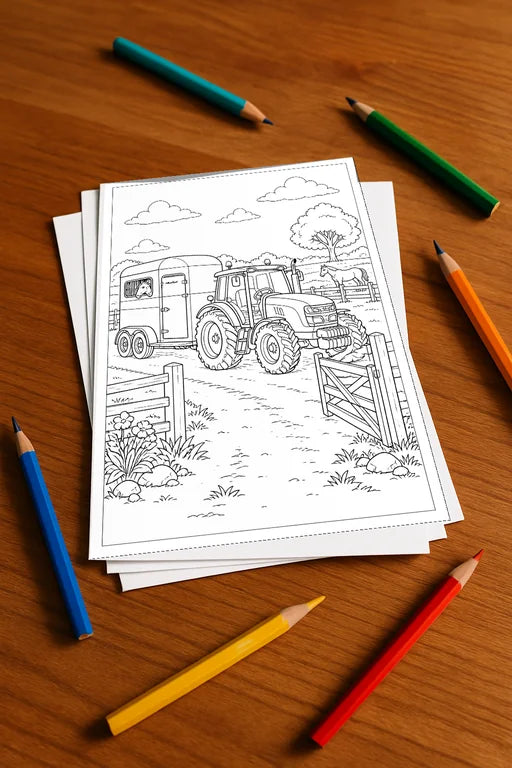 Tractors Activity Aktivitätsbuch 50 Rätsel- und Aktivitätsseiten gedru – Mockup-Ansicht
