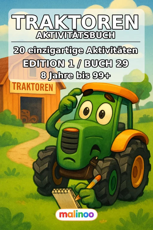 Traktoren Aktivitätsbuch 20 Rätsel- und Aktivitätsseiten – Cover