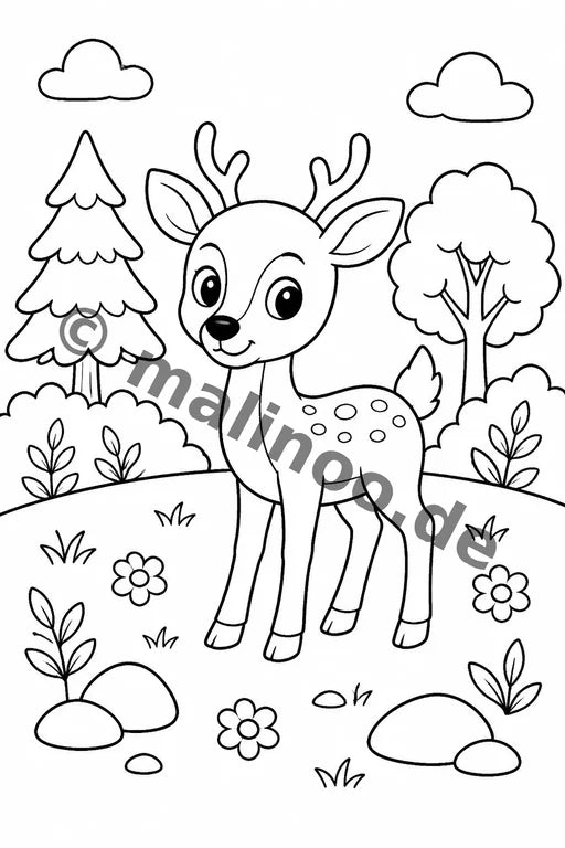 Waldtiere Aktivitätsbuch 50 Rätsel- und Aktivitätsseiten PDF Download – Vorschaubild 3