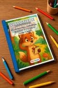 Waldtiere Aktivitätsbuch 50 Rätsel- und Aktivitätsseiten gedruckt+gebu – Mockup-Ansicht