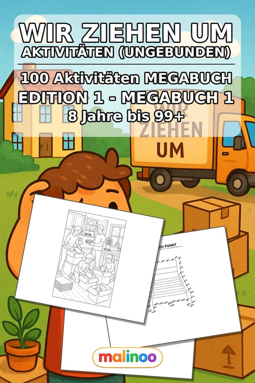 Wir ziehen um Aktivitätsbuch 100 Rätsel- und – Cover