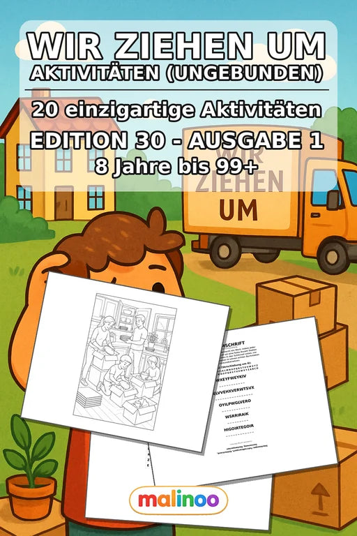 Wir ziehen um Aktivitätsbuch 20 Rätsel- und – Cover